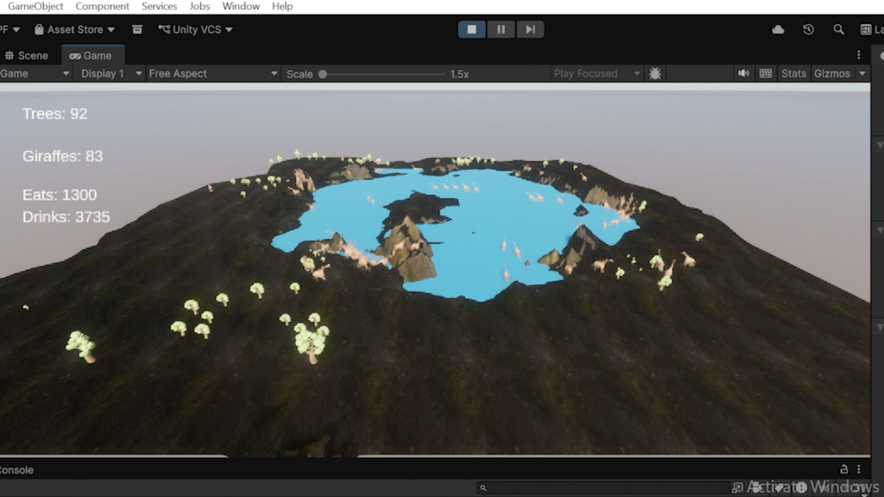 giraffe game ecosystem simulator